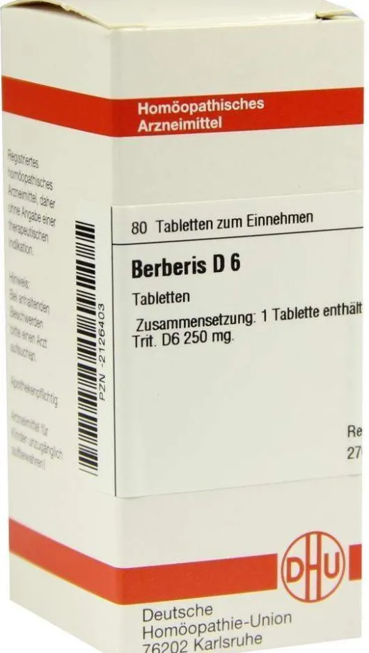 Dhu Berberis D6 80 Tabletten