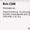 Dhu Bufo C200 Globuli 10 G