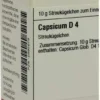 Dhu Capsicum D4 Globuli 10 G