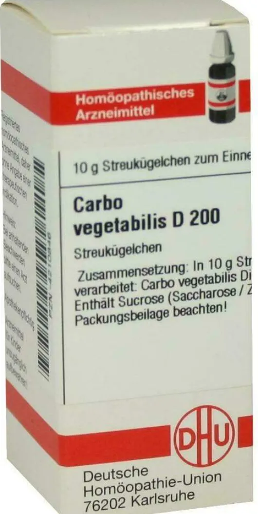 Dhu Carbo Vegetabilis D200 Globuli