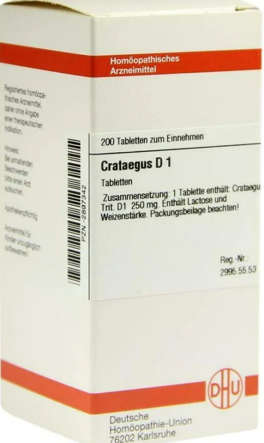 Dhu Crataegus D1 200 Tabletten
