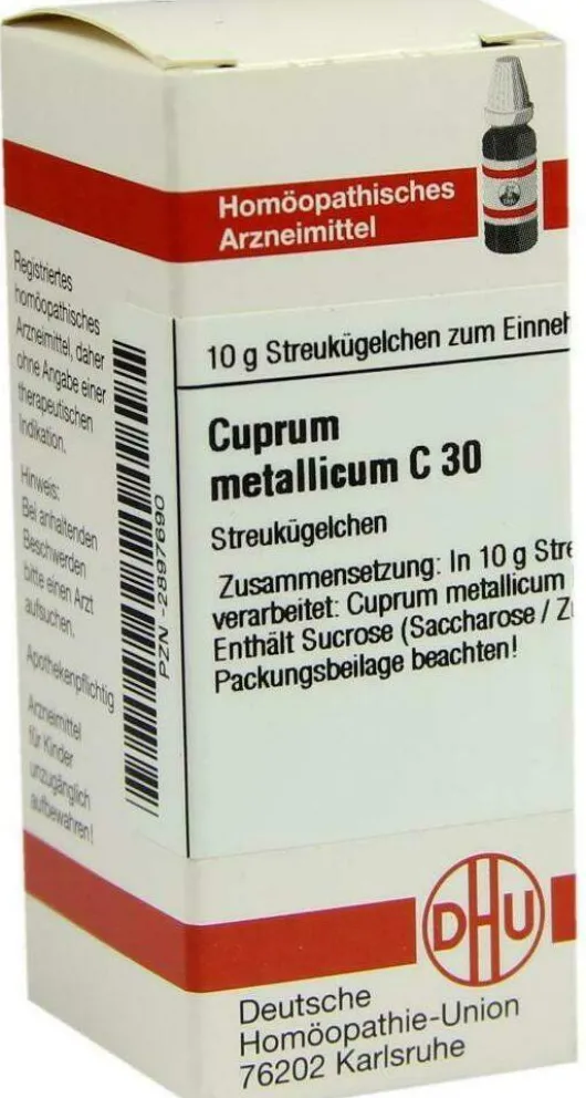 Dhu Cuprum Metallicum C30 Globuli