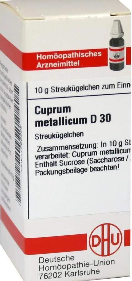 Dhu Cuprum Metallicum D30 10 G Globuli