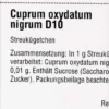 Dhu Cuprum Oxydatum Nigrum D10 Globuli