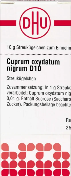 Dhu Cuprum Oxydatum Nigrum D10 Globuli