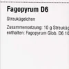 Dhu Fagopyrum D6 Globuli 10 G