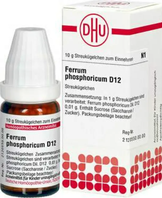 Dhu Ferrum Phosphoricum D12 10 G Globuli