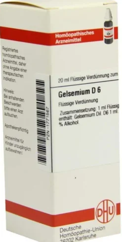 Dhu Gelsemium D6 20 ml Dilution