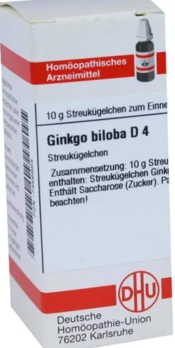 Dhu Ginkgo Biloba D4 10 G Globuli