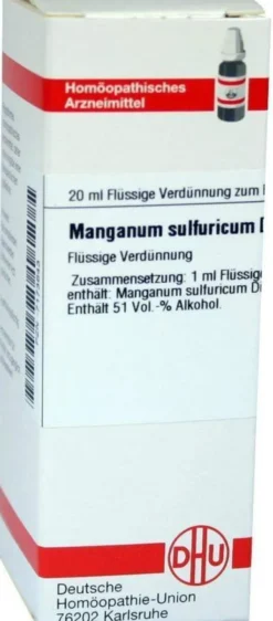 Dhu Manganum Sulfuricum D6 Dilution