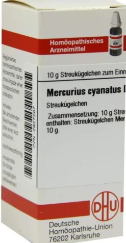 Dhu Mercurius Cyanatus D6 Globuli