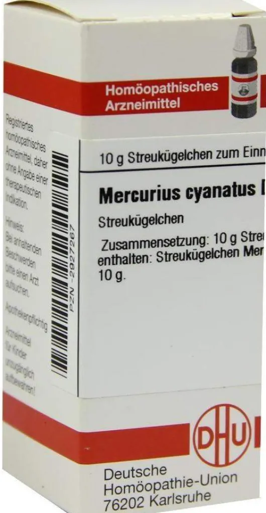 Dhu Mercurius Cyanatus D6 Globuli