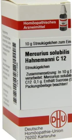 Dhu Mercurius Solubilis Hahnemanni C12 Globuli