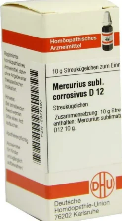 Dhu Mercurius Subl. Corrosivus D12 Globuli