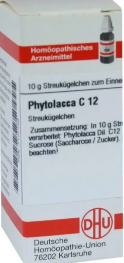 Dhu Phytolacca C12 Globuli 10 G Globuli