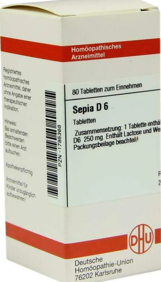 Dhu Sepia D6 80 Tabletten