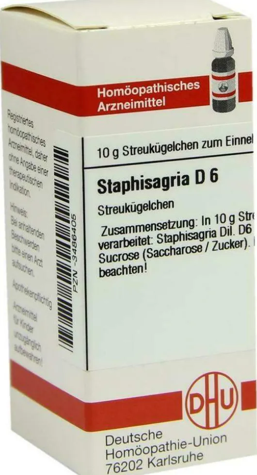 Dhu Staphisagria D6 10 G Globuli
