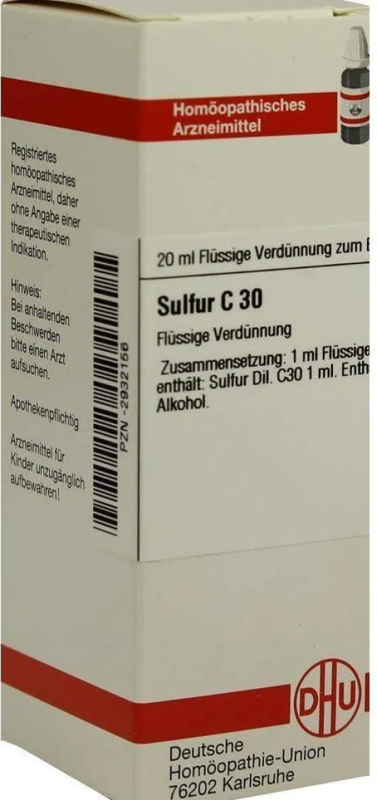 Dhu Sulfur C30 Dilution