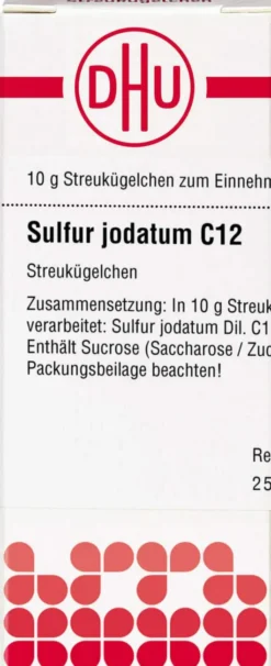 Dhu Sulfur Jodatum C12 10 G Globuli