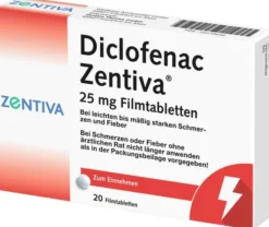 Diclofenac Zentiva 25 mg 20 Filmtabletten