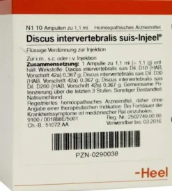 Discus Intervertebralis Suis Injeel Ampullen 10 Ampullen