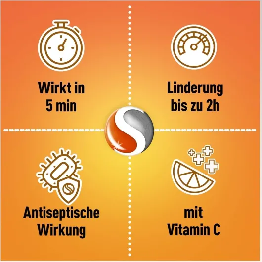 Dobensana Orangengeschmack 1,2 mg & 0,6 mg 16 Lutschtabletten