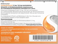 Dobensana Orangengeschmack 1,2 mg & 0,6 mg 16 Lutschtabletten
