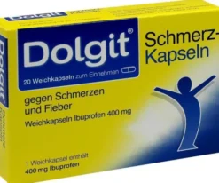 Dolgit Schmerzkapseln Gegen Schmerzen und Fieber 20 Stück