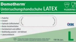 Domotherm Unt.Handschuhe Latex Unsteril Pf L Wei s