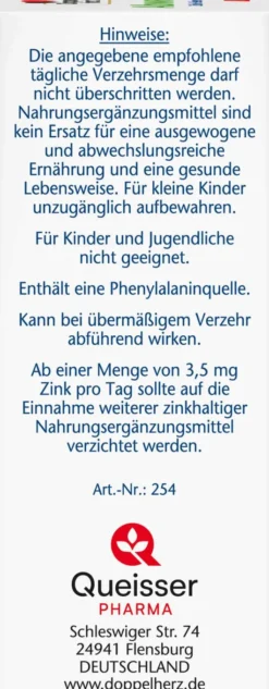Doppelherz aktiv Abwehr Direct Zink und Selen Histidin 20 Pellets
