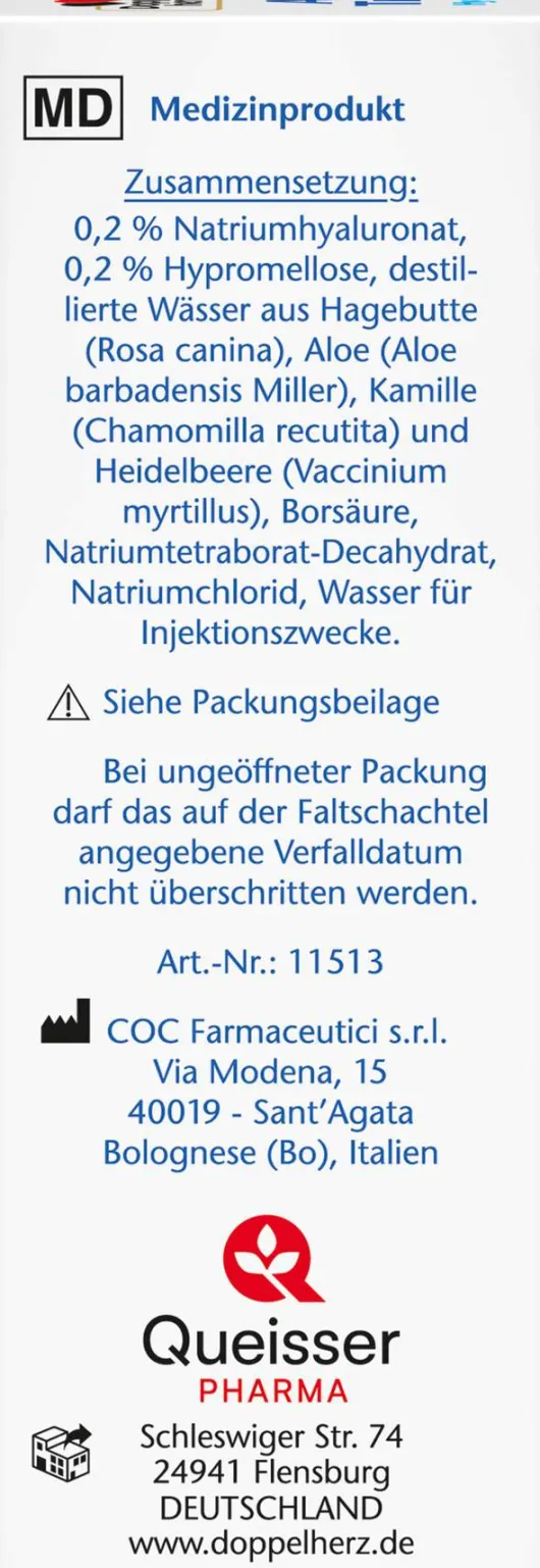 Doppelherz aktiv Augentropfen Hyaluron 0,2% 10 ml