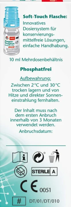 Doppelherz Aktiv Augen-Tropfen Hyaluron 0,4 % Extra 10 ml