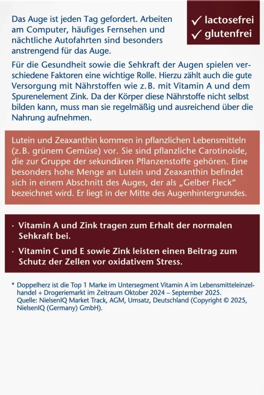 Doppelherz Aktiv Augen Vital Sehkraft 30 Kapseln