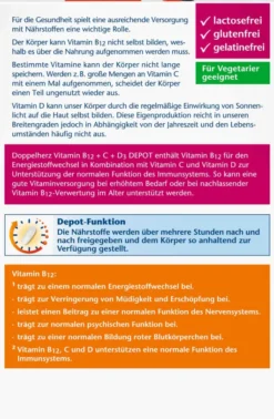 Doppelherz Aktiv B12 + C + D3 Depot Aktiv 100 Tabletten