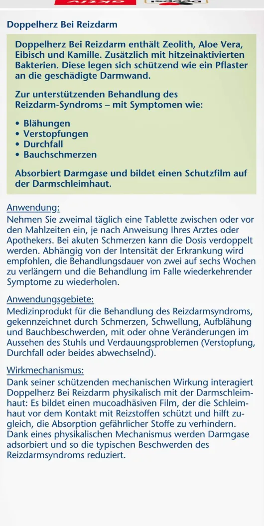 Doppelherz Aktiv bei Reizdarm 60 Tabletten