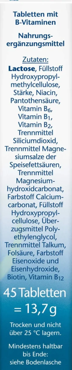 Doppelherz Aktiv B-Komplex + Folsäure 45 Tabletten