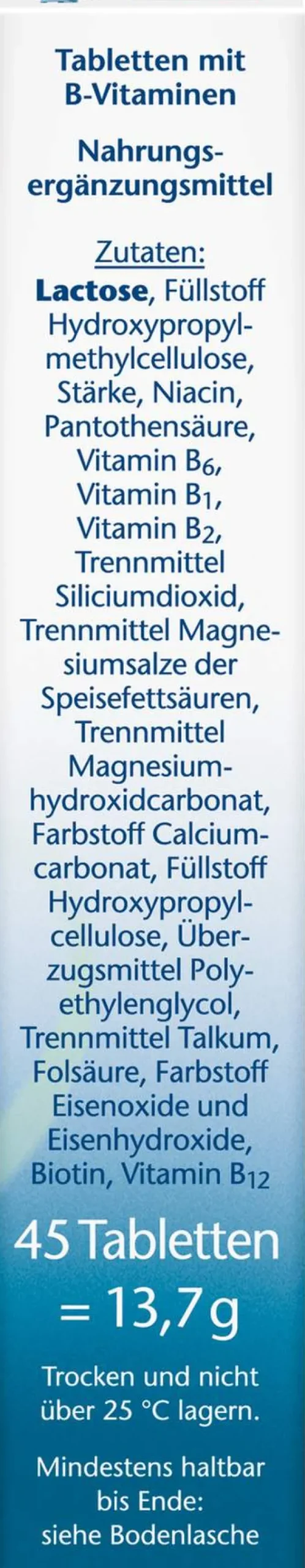 Doppelherz Aktiv B-Komplex + Folsäure 45 Tabletten
