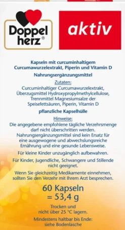Doppelherz aktiv Curcuma 750 60 Kapseln