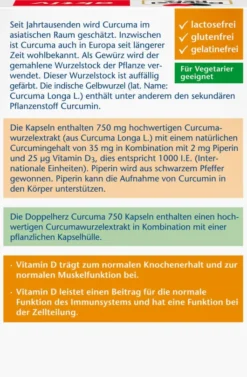Doppelherz aktiv Curcuma 750 60 Kapseln