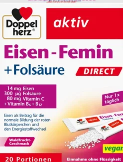 Doppelherz Aktiv Eisen Femin Direct 20 Pellets