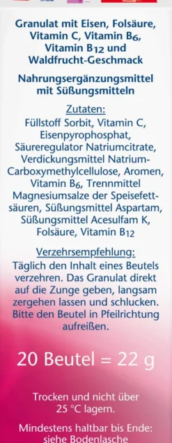Doppelherz Aktiv Eisen Femin Direct 20 Pellets