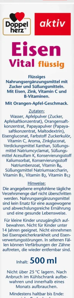 Doppelherz Aktiv Eisen Vital 500 ml Tonikum