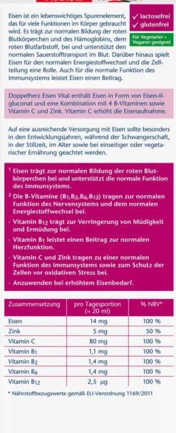 Doppelherz Aktiv Eisen Vital 500 ml Tonikum