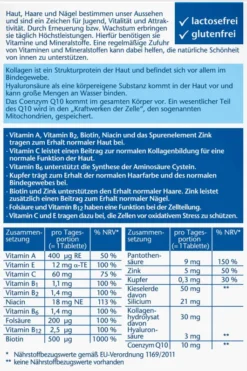 Doppelherz Aktiv Haut + Haare + Nägel 60 Tabletten