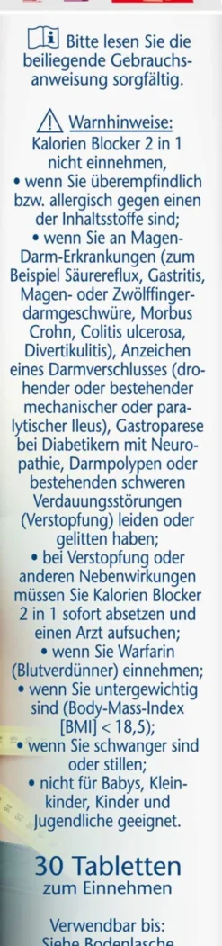 Doppelherz aktiv Kalorien Blocker 2in1 Tabletten 30 Stück