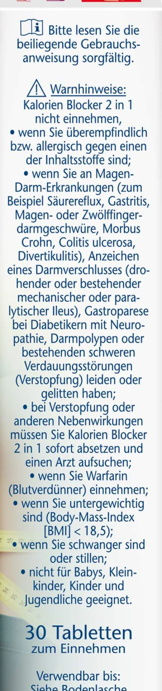 Doppelherz aktiv Kalorien Blocker 2in1 Tabletten 30 Stück