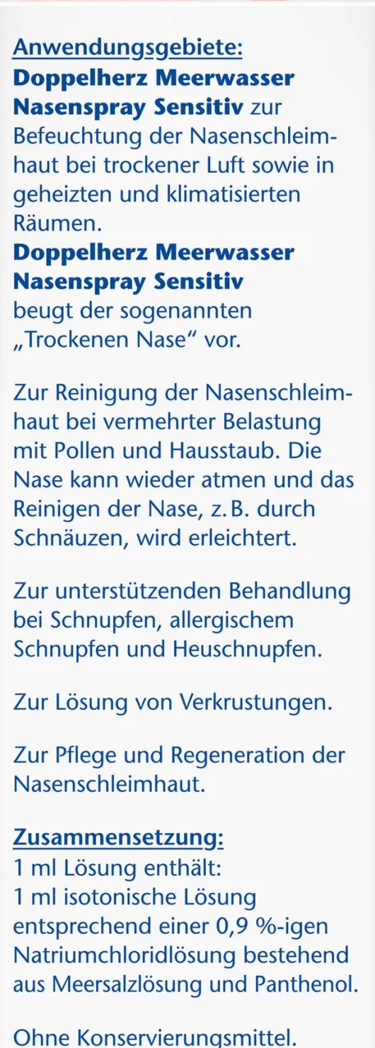 Doppelherz aktiv Meerwasser 20 ml Nasenspray mit Panthenol