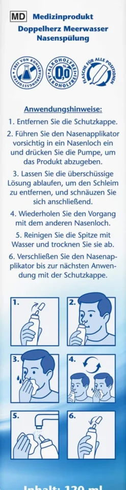 Doppelherz Aktiv Meerwasser Nasenspülung Aloe Vera und...