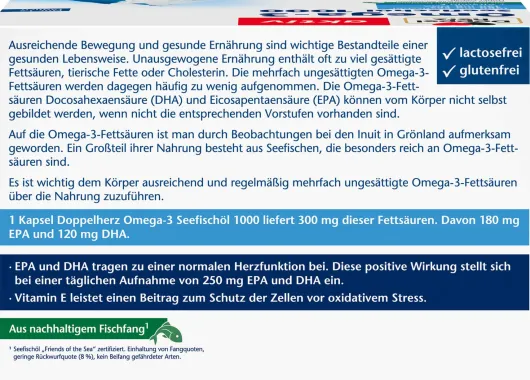 Doppelherz Aktiv Omega-3 Seefischöl 1000 240 Kapseln