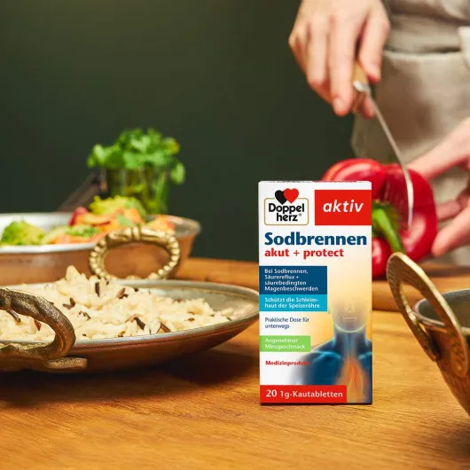 Doppelherz Aktiv Sodbrennen Akut+protect 40 Kautabletten